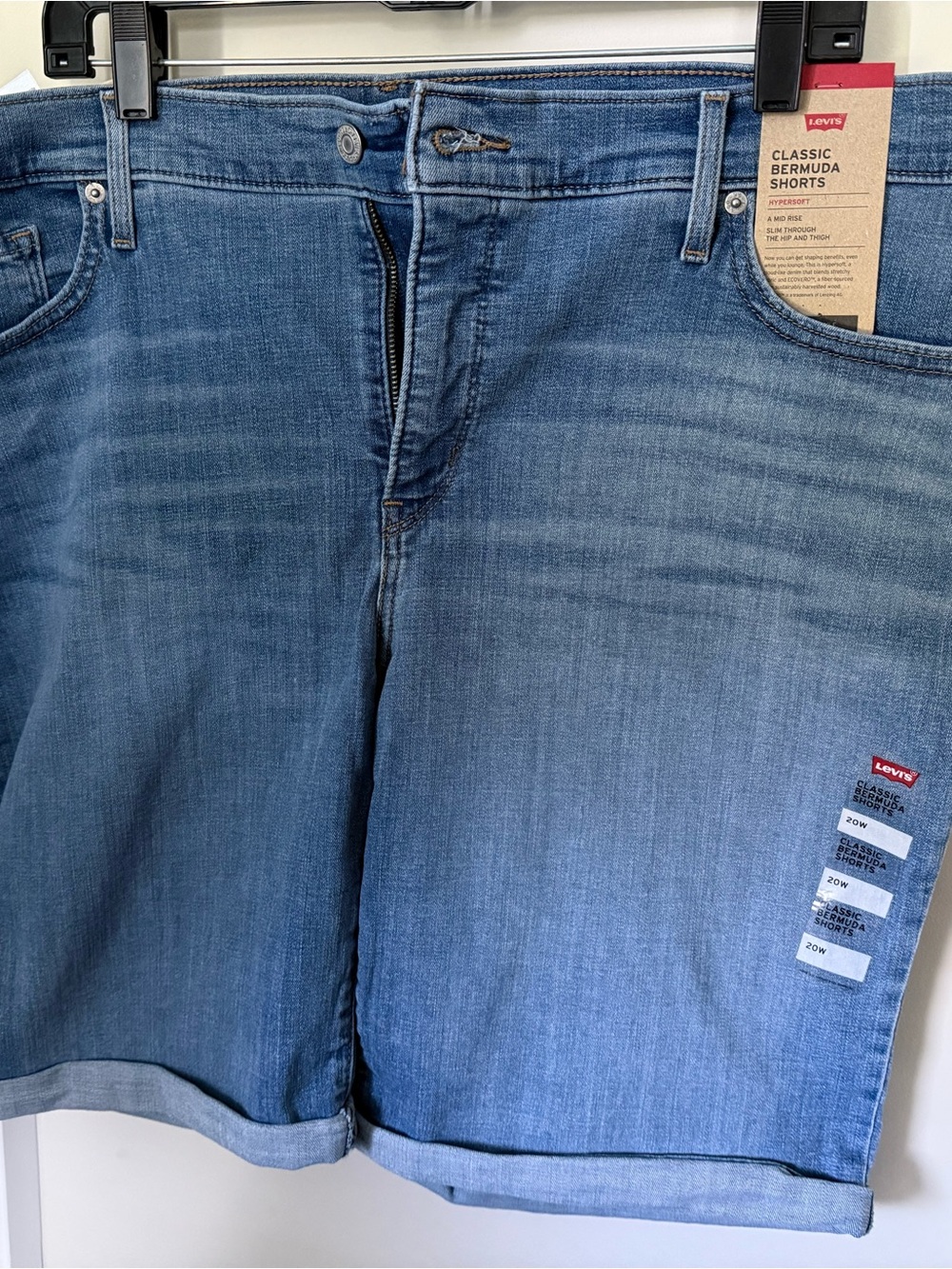 Levi's Classic Bermuda Denim Shorts - Medium Blue